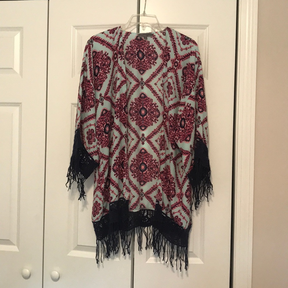 Pink and blue kimono size Small